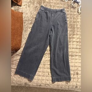 Black wide-leg pants